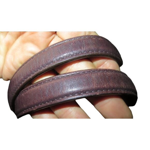 Coach 2011 Kristin Ostrich Embossed Mixed Leather Plum Purple Satchel - Picture 12 of 14